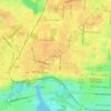 Mapa topográfico Brownsville, altitud, relieve