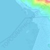 Mapa topográfico Sagiada Bay, altitud, relieve