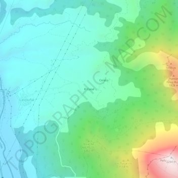 Mapa topográfico El Casal, altitud, relieve