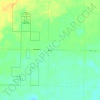 Mapa topográfico Estey, altitud, relieve