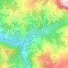 Mapa topográfico Mulino Pace, altitud, relieve