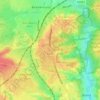 Mapa topográfico Setley, altitud, relieve