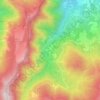 Mapa topográfico Poggiolforato, altitud, relieve
