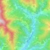 Mapa topográfico Levaggi, altitud, relieve