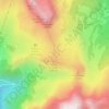 Mapa topográfico Passo di Giau, altitud, relieve