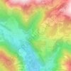 Mapa topográfico Delaz Inferiore, altitud, relieve