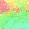 Mapa topográfico Bilāspur, altitud, relieve