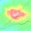 Mapa topográfico Cerro Piedras Gordas, altitud, relieve