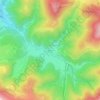 Mapa topográfico Payolle, altitud, relieve