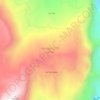 Mapa topográfico Antiguo ETCR La Fila, altitud, relieve