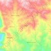 Mapa topográfico Zacatal, altitud, relieve
