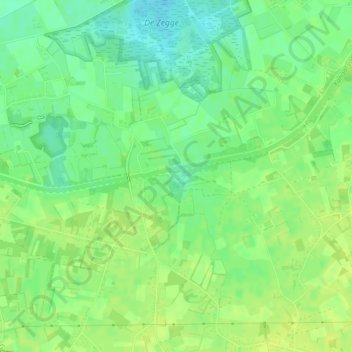 Mapa topográfico Neerhelst - De Botten, altitud, relieve