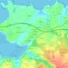 Mapa topográfico Barres, altitud, relieve