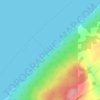 Mapa topográfico Digby Neck, altitud, relieve