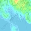 Mapa topográfico Knollmere, altitud, relieve