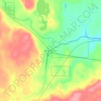 Mapa topográfico Munising Junction, altitud, relieve