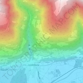 Mapa topográfico Gnoppnitz, altitud, relieve