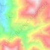 Mapa topográfico Ayahuasi, altitud, relieve