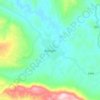 Mapa topográfico Bachajón, altitud, relieve
