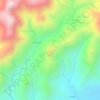 Mapa topográfico Cerro El Caballo, altitud, relieve