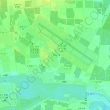 Mapa topográfico 上东廓村, altitud, relieve