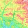 Mapa topográfico Winchester, altitud, relieve