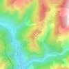 Mapa topográfico Peïra Segia, altitud, relieve