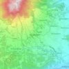 Mapa topográfico Bandungan, altitud, relieve