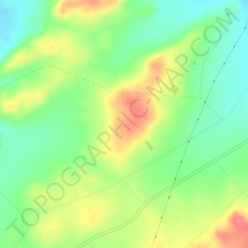 Mapa topográfico Loma Larga, altitud, relieve