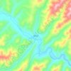 Mapa topográfico 吉卡乡, altitud, relieve