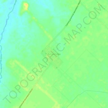 Mapa topográfico Azcuénaga, altitud, relieve