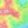 Mapa topográfico Cime Scandaillière, altitud, relieve