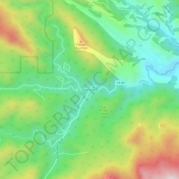 Mapa topográfico Glen Haven, altitud, relieve