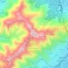Mapa topográfico Cerro El Valle, altitud, relieve