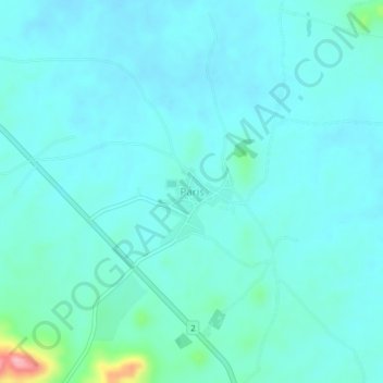 Mapa topográfico Paris, altitud, relieve