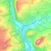 Mapa topográfico Earlston, altitud, relieve