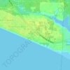 Mapa topográfico Inlet Beach, altitud, relieve