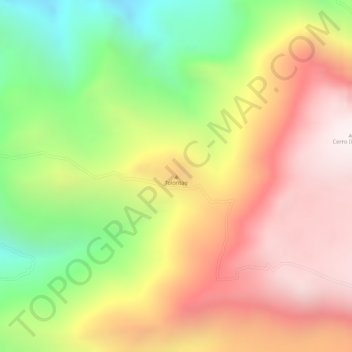 Mapa topográfico Tolontag, altitud, relieve