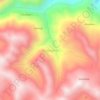 Mapa topográfico Rodeopampa, altitud, relieve