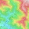 Mapa topográfico Les Sausses, altitud, relieve