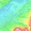 Mapa topográfico Refos, altitud, relieve