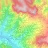 Mapa topográfico Cà del Vento, altitud, relieve