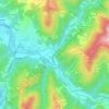 Mapa topográfico Avosso, altitud, relieve