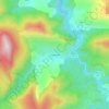 Mapa topográfico Les Gleizolles, altitud, relieve