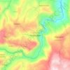 Mapa topográfico Atlequizayan, altitud, relieve