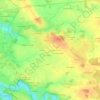 Mapa topográfico La Roche Moreau, altitud, relieve