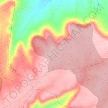 Mapa topográfico La Alcarria, altitud, relieve