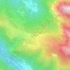 Mapa topográfico Frontignano di Ussita, altitud, relieve