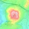 Mapa topográfico Montaña de Guaza, altitud, relieve