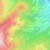 Mapa topográfico Les Chars, altitud, relieve